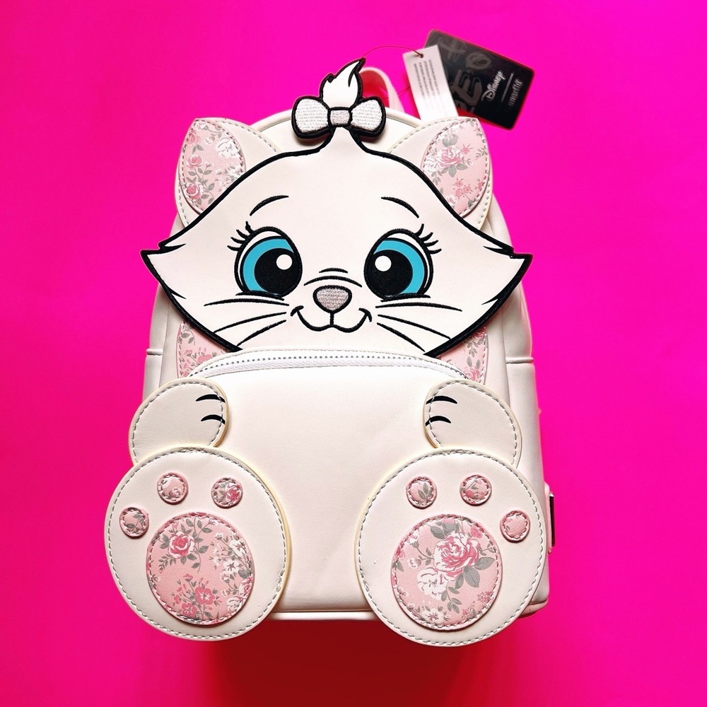 Aristocats Marie Floral Loungefly Backpack NWT